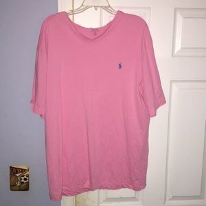 Pink Ralph Lauren v neck